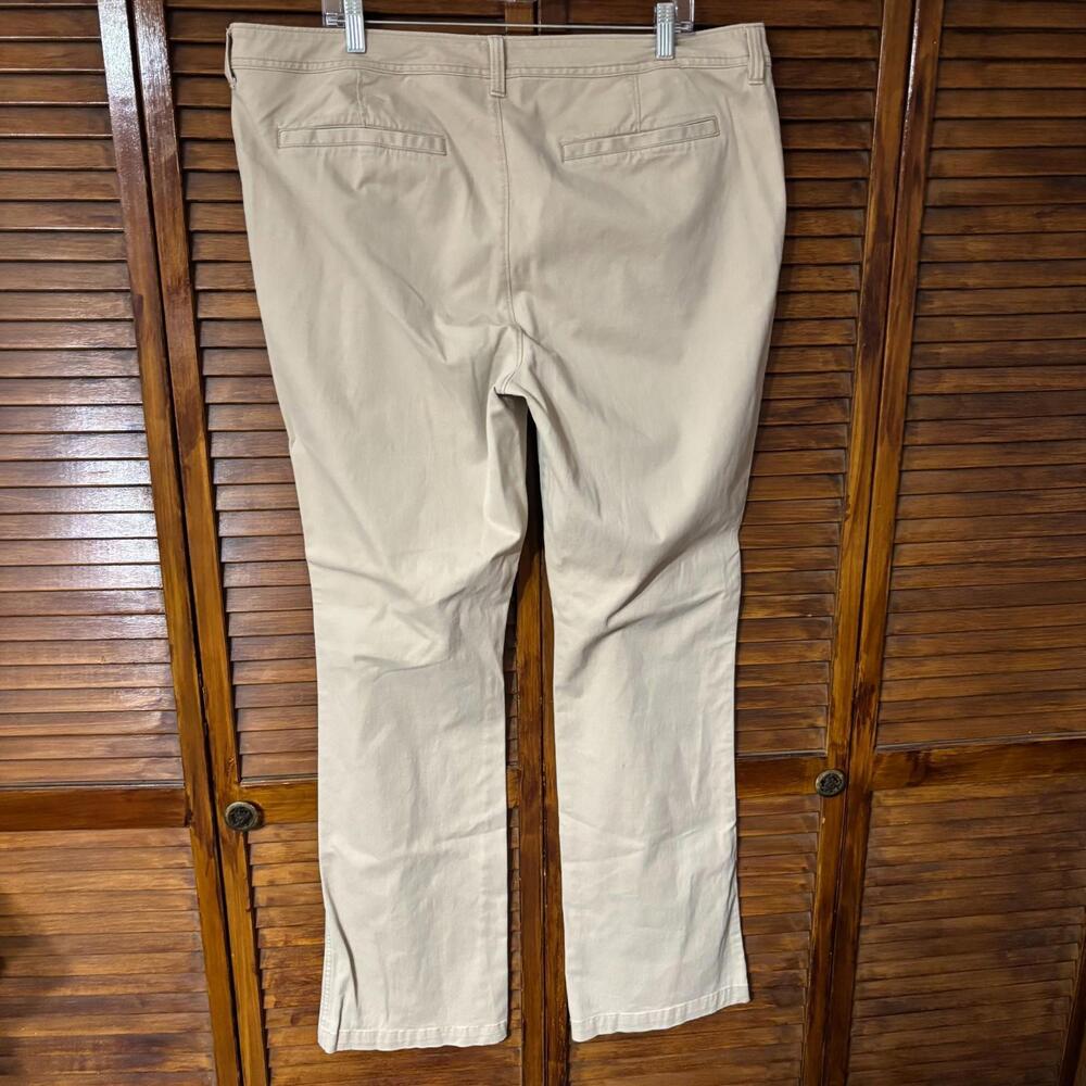 Old Navy The Diva Women's Pants - Straight Flat Leg, Khaki - Size 18 Tall - Picture 2 of 4